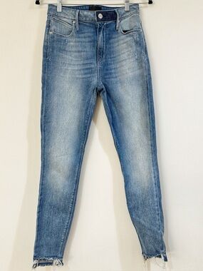 RtA Distressed Blue Skinny Jeans